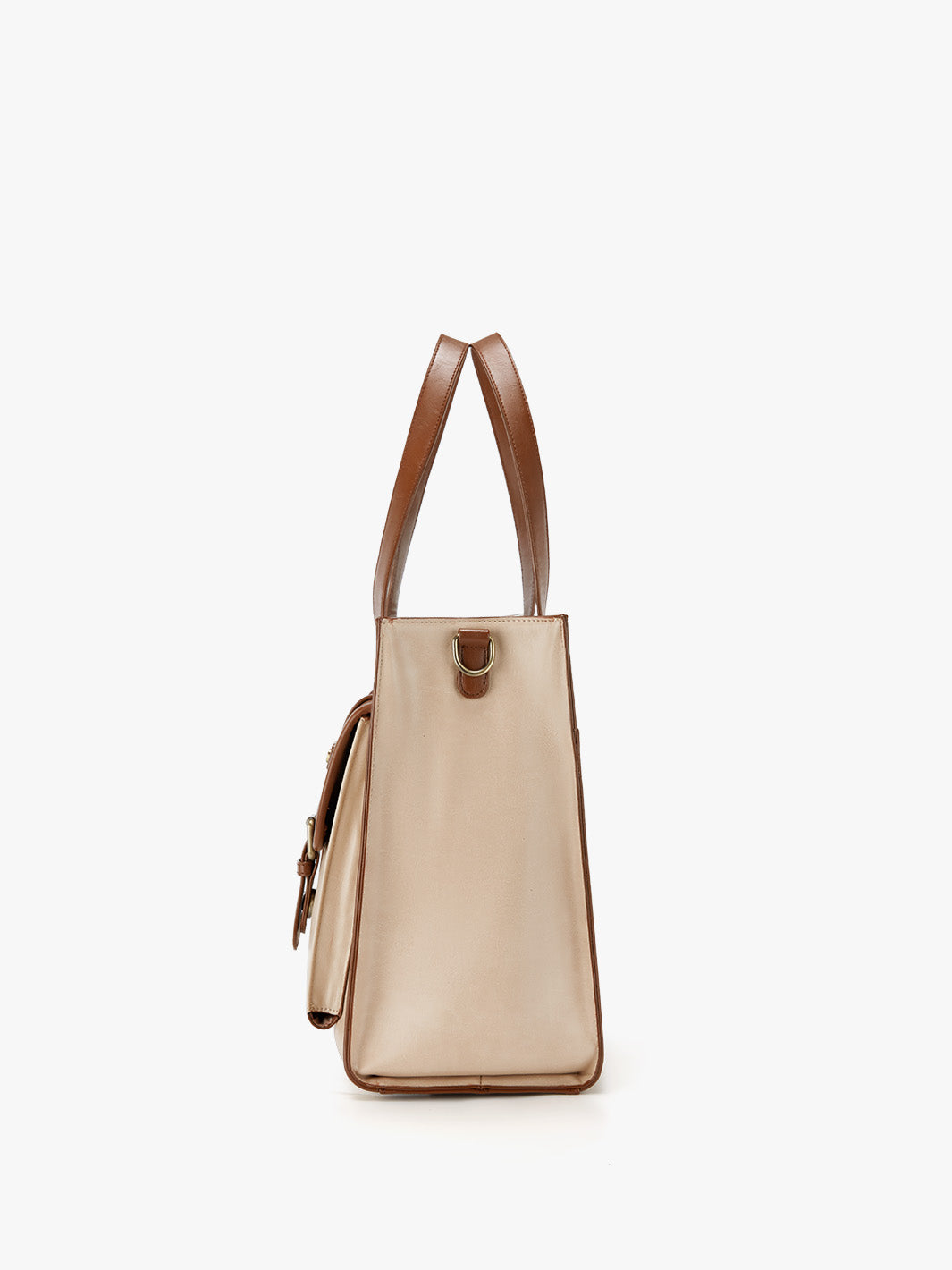 Olivia's Classic PU Leather Handbag for 13-15.6 Inch Laptop Tote