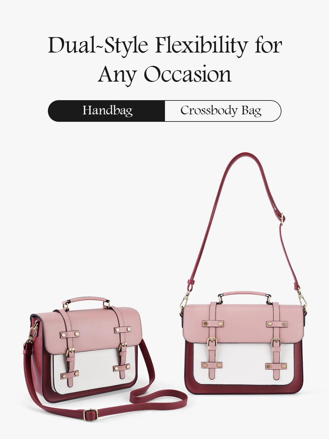 Sombre Mini Crossbody Vintage Briefcase